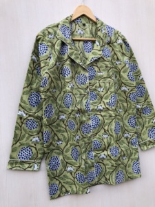 Conjunto de pijama indio con estampado de bloques, traje para dormir, traje para fiesta, regalo de Navidad para ella - Product Image 4