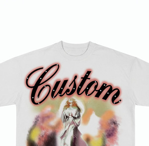 T-shirt Homme Oversize Personnalisé à Manches Courtes, Col Rond, Imprimé, Style Urbain avec Détails en Strass - Product Image 3