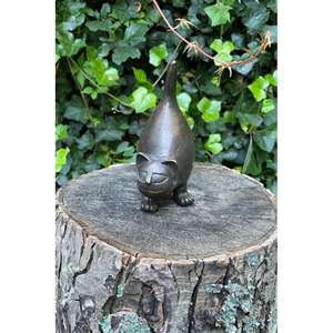 รูปปั้นแมวสีบรอนซ์ราคาถูก ของตกแต่งโต๊ะ ของตกแต่งสวนสไตล์บ้านไร่ - Product Image 2