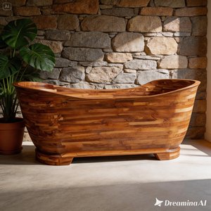 Bañeras Rectangulares de Madera de Teca, Fabricadas en Indonesia, Ergonómicas, Ecológicas, para Interiores y Exteriores, Ideales para Hoteles, en Oferta - Product Image 5