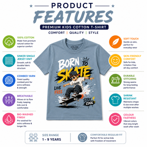 เสื้อยืดคอกลมแขนสั้นทรงปกติผ้าเจอร์ซีย์คอตตอน 100% พิมพ์ลายการ์ตูนสีสันสดใสแบบรีดร้อน คลับเด็กเท่ๆ รุ่นสั่งทำพิเศษ - Product Image 3