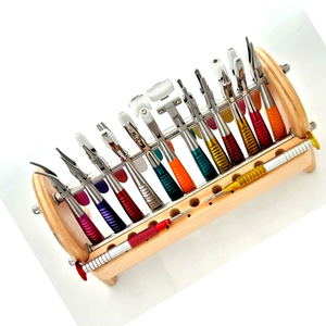 Ensemble d'outils optiques de qualité supérieure pour opticiens allemands, 14 pièces, pinces optiques, avec support, acier inoxydable, kit de précision professionnel - Product Image 2