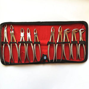 Kit Profesional de 10 Piezas de Fórceps para Extracción Dental, Instrumentos de Cirugía Dental de Acero Inoxidable, Herramientas para Dentistas Adultos - Product Image 1