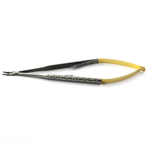 Portaagujas Castroviejo de 16 cm, Calidad Premium, Manual, Acero Inoxidable Alemán, Mango Dorado, Punta TC, Certificado CE, Kit Quirúrgico ENT - Product Image 3