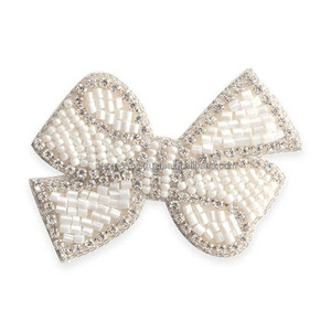 GO Copper Beaded Silver Plated Handmade Embroidered <b>Letter</b> Brooch Patch Applique Designer Fashion Custom Wholesale Bag - Product Image 5