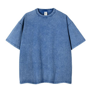 เสื้อยืดวินเทจซักได้230ก. 250ก. เสื้อยืดล้างกรดโอเวอร์ไซส์แห้งเร็วระบายอากาศได้ดีเสื้อสตรีทซักแบบปรับแต่งได้ - Product Image 6