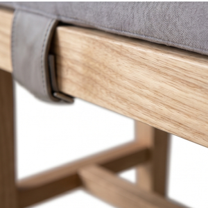Solid Wood <b>Bench</b> Rectangular Seat with Cushion Modern Japanese Style for Living Room Bedroom Home Office <b>Outdoor</b> Hotel - Product Image 4