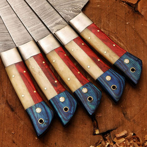 Coffrets de couteaux de chef en acier Damas, outils de cuisine de haute qualité pour les chefs professionnels, la cuisine à domicile et les écoles culinaires - Product Image 4