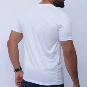 T-shirt de performance pour homme, personnalisé, respirant, en spandex/polyester, séchage rapide, coupe ajustée, best-seller - Product Image 3