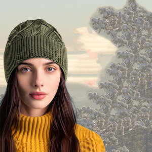 OEM Service New Quality Personalized Breathable <b>Waterproof</b> Beach Knit <b>Beanies</b> Wholesale logo Custom Adult 100% Acrylic <b>Beanie</b> - Product Image 6