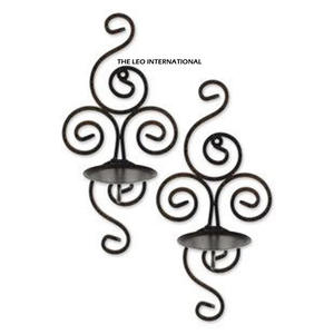 Promotion : Applique murale en métal, bougeoir artisanal indien pour le printemps et le Ramadan, pot à bougie unique en béton, motif vertical, meilleur prix - Product Image 2