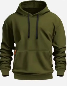 เสื้อฮู้ดซิปผู้ชาย สีพื้น ทรงปกติ สวมใส่สบายๆ สำหรับฤดูใบไม้ร่วง ระบายอากาศได้ดี ผ้าถัก 100% คอตตอน เฟรนช์เทอร์รี่ 2027 - Product Image 5