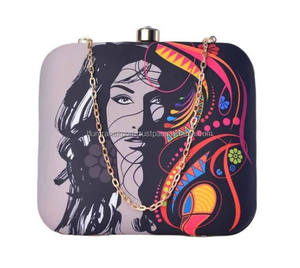 Multicolor-Boho-Mujer-impreso-embrague Mejor precio al por mayor de los fabricantes de la India - Product Image 2