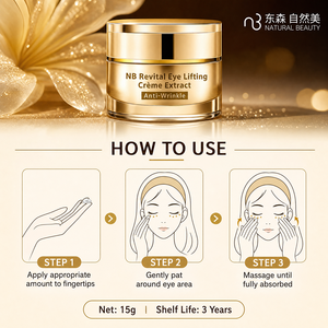 Crème liftante pour les yeux NB Revital, éliminateur de cernes, crème contour des yeux anti-affaissement au peptide, fabriquée par Natural Beauty Manufacturer - Product Image 6