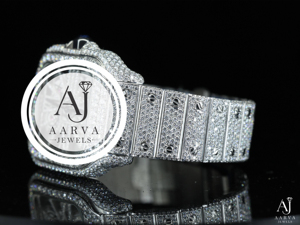 Montre mécanique automatique avec réserve de marche, cadran carré de 28 mm, bracelet en acier inoxydable, incrustation de strass, style bijou - Product Image 2