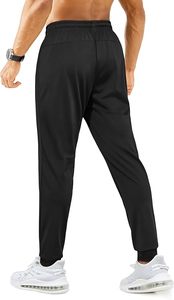 Mens Sweatpants with Zipper Pockets Lightweight Athletic Joggers for Workout Running Gym Track Casual Wear - Product Image 3