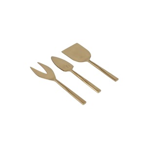 Ensemble de couteaux à fromage dorés avec manche en bois et marbre, outils à fromage en métal durables, nouvelle arrivée à bas prix - Product Image 3