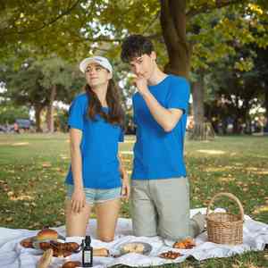 T-shirt personnalisé 100 % polyester tricoté à séchage rapide, col rond, pour jogging, vente en gros, manches courtes - Product Image 3