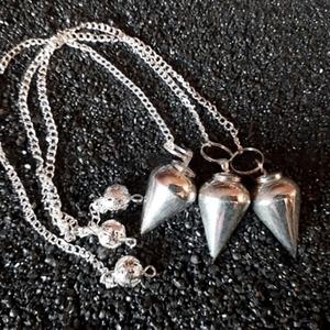 Vente en gros d'améthyste faite à la main Aashim Pendules en pierre naturelle Agate Basic Drop Sier Metal Crafts - Product Image 1