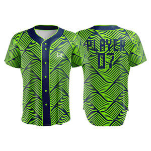 Uniformes de Béisbol Personalizados para Mujer, de Secado Rápido, Transpirables, Antibacterianos, Tallas Grandes, de Poliéster/Algodón, Manga Corta, con Botones - Product Image 4