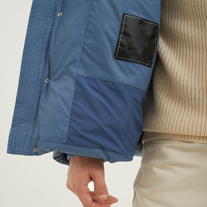 Veste matelassée à capuche avec fermeture boutonnée, coupe-vent, manteau d'hiver, style décontracté, rembourrage épais en polyester, coupe régulière - Product Image 6