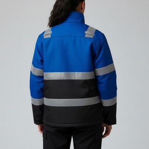 High Visibility Reflective Safety <b>Jacket</b> Custom Workwear <b>Jacket</b> For Construction Road Traffic Outdoor <b>Workers</b> - Product Image 5