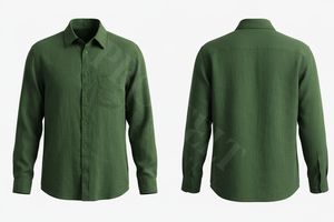 Chemises habillées à manches longues personnalisées avec logo privé, coupe ajustée, en coton, formelles, pour le bureau, avec boutons, pour le travail - Product Image 3