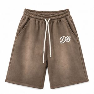Shorts en molleton surdimensionnés pour hommes, mélange de coton de qualité supérieure, style streetwear décontracté, fabricant OEM ODM, vente en gros - Product Image 1