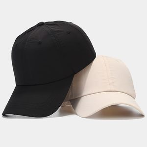 Unisex 6-Panel Baseball Cap Solid Color Breathable <b>Waterproof</b> Polyester Fitted Closure Casual Style Adult <b>Hat</b> - Product Image 1