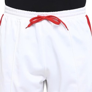 <b>Men's</b> <b>White</b> Red Stripe Tracksuit Full Length Regular Fit Stand Collar Breathable Polyester Sporty Autumn Wear - Product Image 5