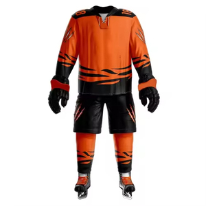 Custom Ice Hockey Uniform Sets <b>Men</b> Women Sublimated Solid Color Jerseys OEM Logo Printing Quick Dry Durable Adult - Product Image 1