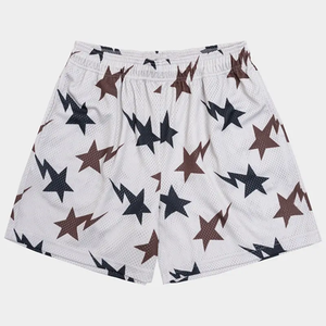 Shorts de basket-ball respirants pour hommes, à séchage rapide, imprimés, avec taille élastique pour l'entraînement - Product Image 2