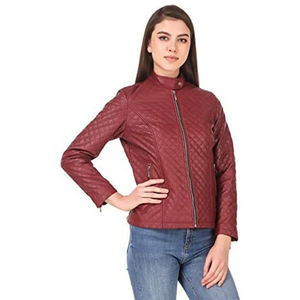 Chaqueta de Piel de Oveja para Mujer, Totalmente Personalizada, Transpirable, Ecológica, Resistente al Viento, Acabado Completo, Manga Larga, Color Sólido - Product Image 6