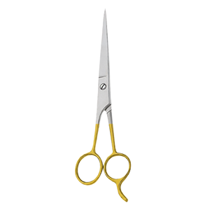 ชุดกรรไกรตัดผมแบบกระจกนิรภัย 4 ชิ้น ขนาด 4.5, 5.5, 6.5, 7.5 นิ้ว ด้ามจับสีทอง ชุดอุปกรณ์ตัดผมมืออาชีพสำหรับช่างตัดผม - Product Image 2