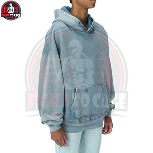 Sudadera con Capucha para Hombre, Estilo Oversize, Lavado Ácido, Nueva Tendencia, Cómoda, Lavable a Máquina, Buena Calidad a Precio Razonable - Product Image 3