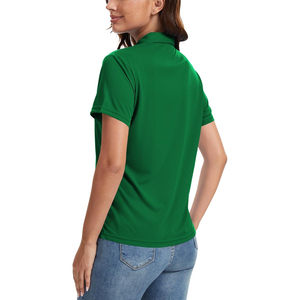 Polo Elegante para Mujer, Manga Corta, Corte Ajustado, Cuello con Detalle en Contraste, Polo Moderno y a la Moda - Product Image 3