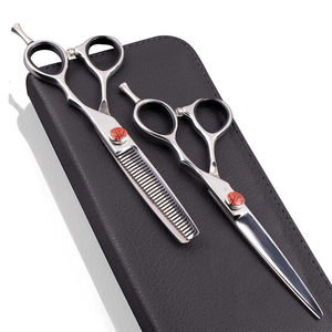 Tijeras de Peluquería Profesionales de Alta Calidad, Juego de Tijeras de Acero Inoxidable para Barbería, Tijeras para Adelgazar y Cortar el Cabello - Product Image 1