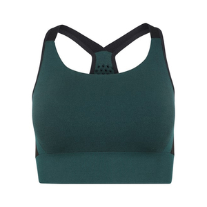 Nuevo sujetador deportivo de compresión para mujer, de tela ecológica, de color sólido, para gimnasio, fitness y running. - Product Image 1