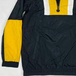 Alpha Cortavientos Retro con Bloques de Color y Media Cremallera, Ligero, con Capucha, Bolsillo Canguro, Impermeable, Resistente al Viento, Tallas Grandes - Product Image 2