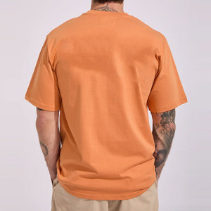 Quick Dry OEM/ODM Loose Fit High Quality Round Neck Collar Short Sleeve Eco-Friendly Woven T-Shirt <b>Plain</b> Color Custom Logo - Product Image 2