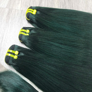 Venta al por mayor 100% de alta calidad vietnamita extensiones de cabello humano hueso recto Super calidad para color verde oscuro - Product Image 4
