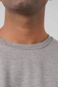 T-shirt décontracté pour homme, col rond, manches courtes, coupe ample, jersey uni, tendance été - Product Image 6