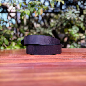 Cinturón de Cuero de Búfalo de Lujo para Hombre, Color Marrón Liso, Formal, con Hebilla de Aleación de Zinc de 35 mm, Duradero para Oficina y Vestir - Product Image 2