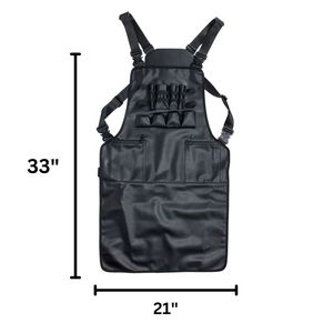 Premium Quality <b>Leather</b> <b>Apron</b> Cooking Heavy Duty <b>Leather</b> <b>Aprons</b> Cooking Made Cowhide <b>Leather</b> Adjustable <b>Apron</b> - Product Image 3