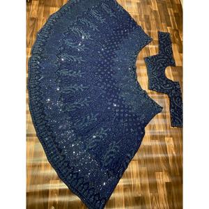 Lehenga Choli de créateur pour les fêtes, robes de cocktail avec travail de Dori scintillant - Product Image 2