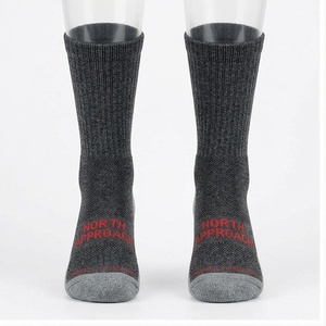Crew <b>Socks</b> Geometric Pattern Blue <b>Breathable</b> Running <b>Socks</b> for Adults Spring Season - Product Image 1