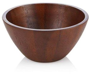 Tazones Decorativos de Madera Hechos a Mano para Servir Ensaladas y Sopas, Tazón de Ensalada de Madera de Acacia Sostenible, Fabricado en India - Product Image 4