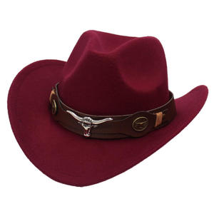 Sombrero de Vaquero Negro Clásico de Lujo al por Mayor OEM, Sombrero Fedora Unisex para Fiestas y Actividades al Aire Libre con Logotipo Personalizado - Product Image 2