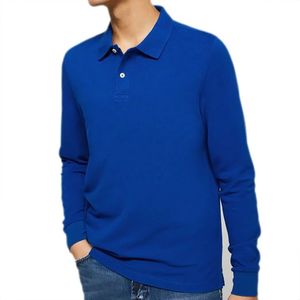 Camisa de Manga Larga con Estampado Antiarrugas de Alta Calidad 100% Algodón, Diseño con Volantes, Estilo Rugby para Hombre, Casual Elegante - Product Image 5