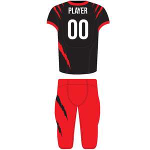 Nouveaux maillots d'entraînement de football américain sur mesure, manches courtes, 100% polyester, sublimation de haute qualité, vente en gros, faible MOQ - Product Image 3